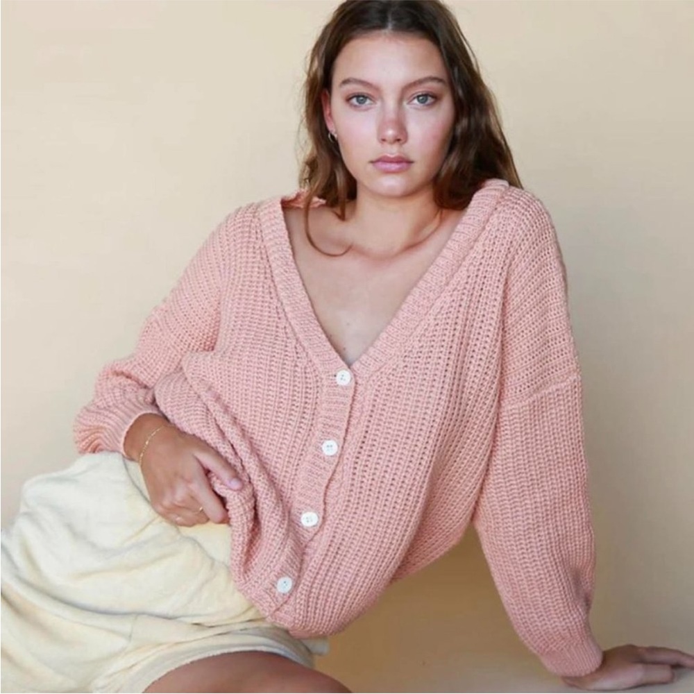 Summer and Storm Knit Button-Front Cotton Cardigan - Picture 5 of 5